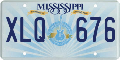 MS license plate XLQ676