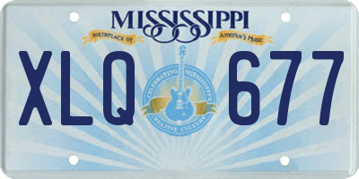 MS license plate XLQ677