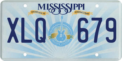 MS license plate XLQ679