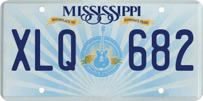 MS license plate XLQ682