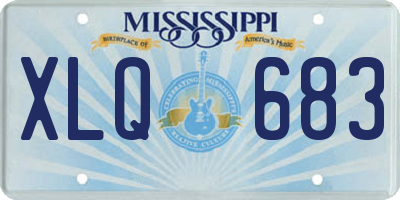 MS license plate XLQ683