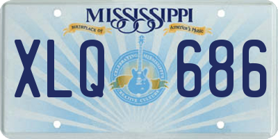 MS license plate XLQ686