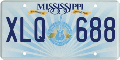 MS license plate XLQ688