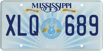 MS license plate XLQ689