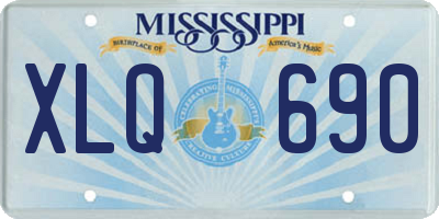 MS license plate XLQ690