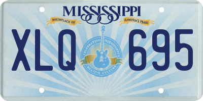 MS license plate XLQ695