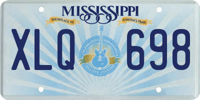 MS license plate XLQ698