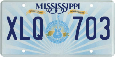 MS license plate XLQ703