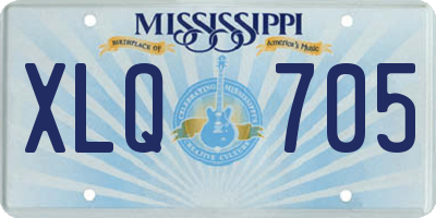 MS license plate XLQ705