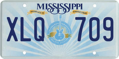 MS license plate XLQ709