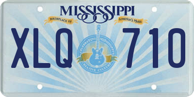 MS license plate XLQ710