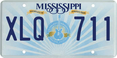 MS license plate XLQ711