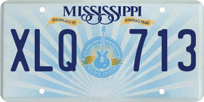 MS license plate XLQ713