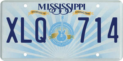 MS license plate XLQ714