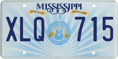 MS license plate XLQ715