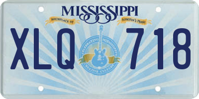MS license plate XLQ718