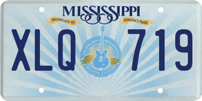 MS license plate XLQ719