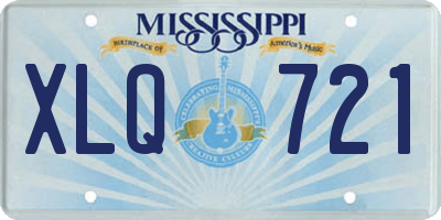 MS license plate XLQ721