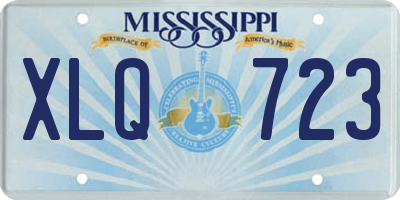 MS license plate XLQ723