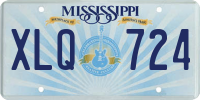MS license plate XLQ724
