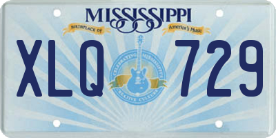 MS license plate XLQ729