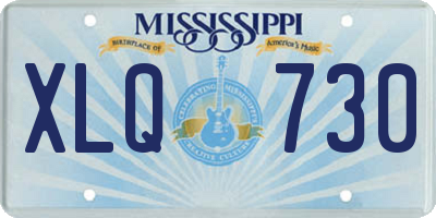 MS license plate XLQ730