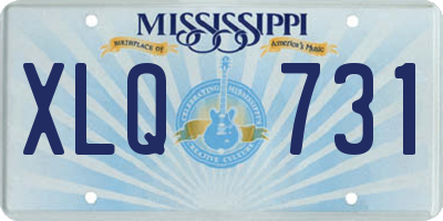 MS license plate XLQ731