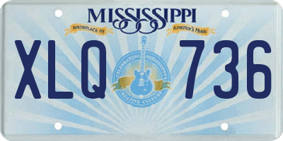 MS license plate XLQ736