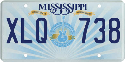 MS license plate XLQ738