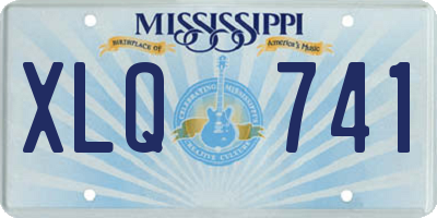 MS license plate XLQ741