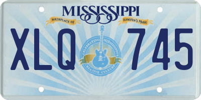 MS license plate XLQ745