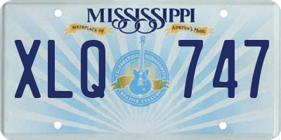 MS license plate XLQ747