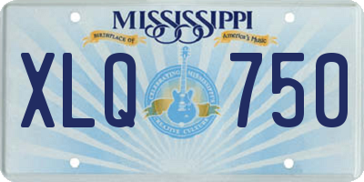 MS license plate XLQ750