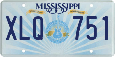 MS license plate XLQ751