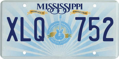MS license plate XLQ752