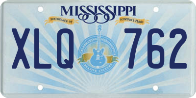 MS license plate XLQ762