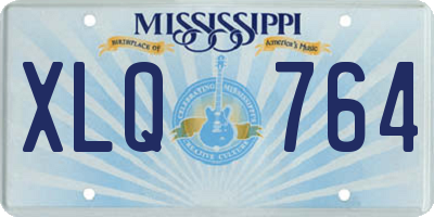 MS license plate XLQ764