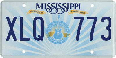 MS license plate XLQ773