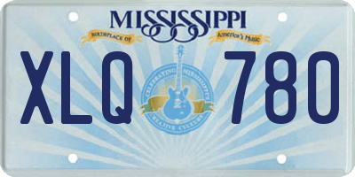 MS license plate XLQ780