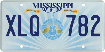 MS license plate XLQ782
