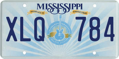 MS license plate XLQ784