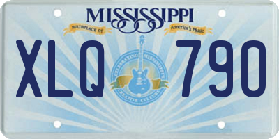 MS license plate XLQ790