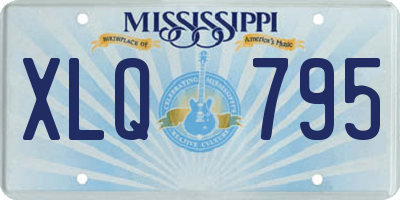 MS license plate XLQ795