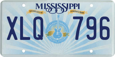 MS license plate XLQ796