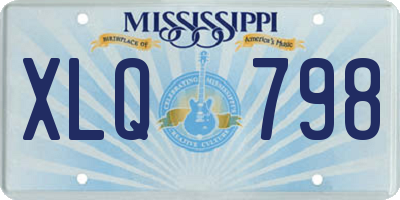MS license plate XLQ798