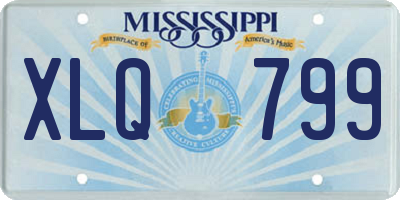 MS license plate XLQ799