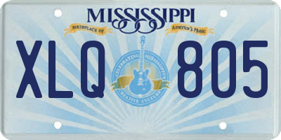 MS license plate XLQ805