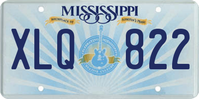 MS license plate XLQ822