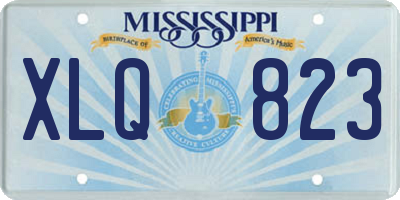 MS license plate XLQ823