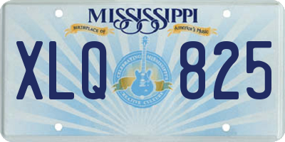 MS license plate XLQ825